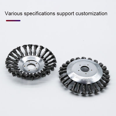 Στριμμένη κόμβων ροδών καλωδίων φλυτζάνι συρμάτων που προσαρμόζεται βούρτσα χαλύβδινων