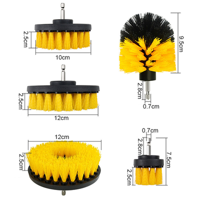 5pcs Σκούπας καθαρισμού βούρτσας Power Scrubber Σκούπας Καθαρισμού αυτοκινήτου Σκούπας σετ