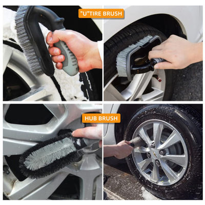 Βούρτσα πλύσης αυτοκινήτου 9 τεμάχια Βούρτσα ελαστικών αυτοκινήτου Κεφαλιάκια πλύσης κρυπτογραφημένα